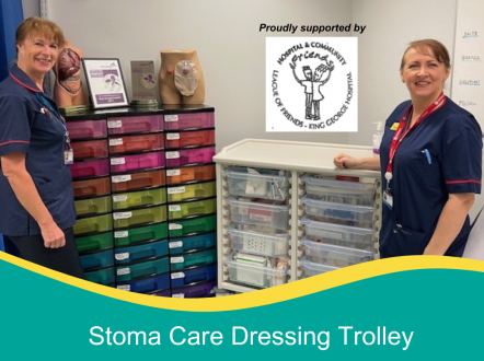 Stoma care dressing trolley 